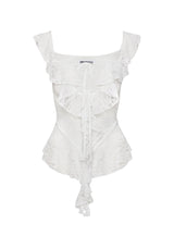 Francia Frill Top White