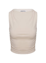 Hold Em High Neck Top Cream
