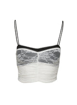 Jedidiah Lace Top White / Black