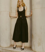 LOIS TANK -- BLACK QUELLE JOLIE POINTELLE