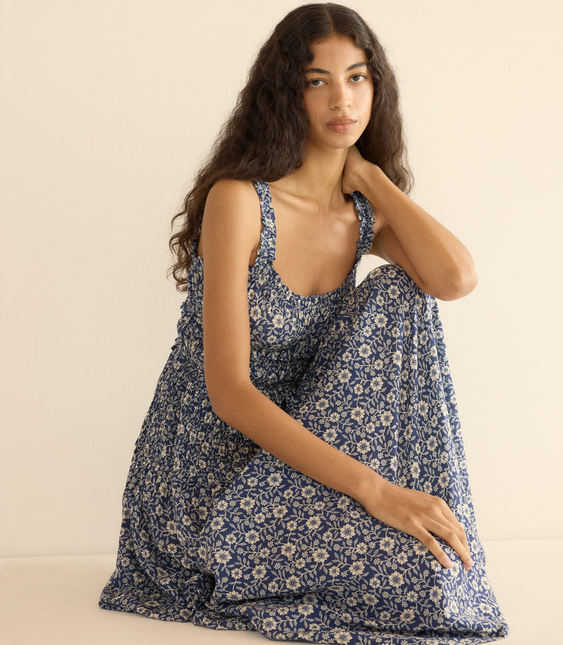MARIANNE DRESS -- JESSAMINE CALICO