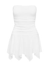 Minxie Strapless Romper White Tall