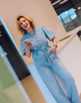 MSCHIngrid Lis HW Wide Jeans - Light Blue Wash