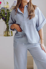 MSCHKinley Pants - Oceana/B White