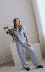 MSCHKinley Pants - Oceana/B White