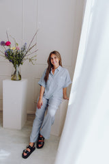 MSCHKinley Pants - Oceana/B White
