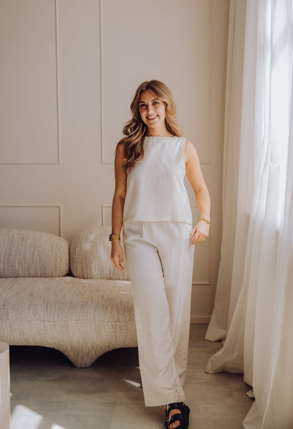 MSCHDisa HW Pants - Sand Melange