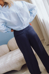 MSCHHenrika HW Pants - Donkerblauw