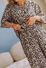 MSCHKalani Vlora HW Pants AOP - Leopard