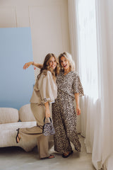 MSCHKalani Vlora HW Pants AOP - Leopard