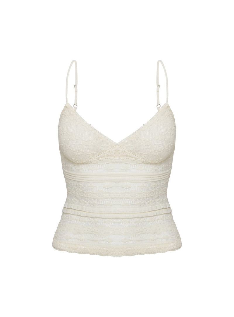 Orabela Lace Top Cream