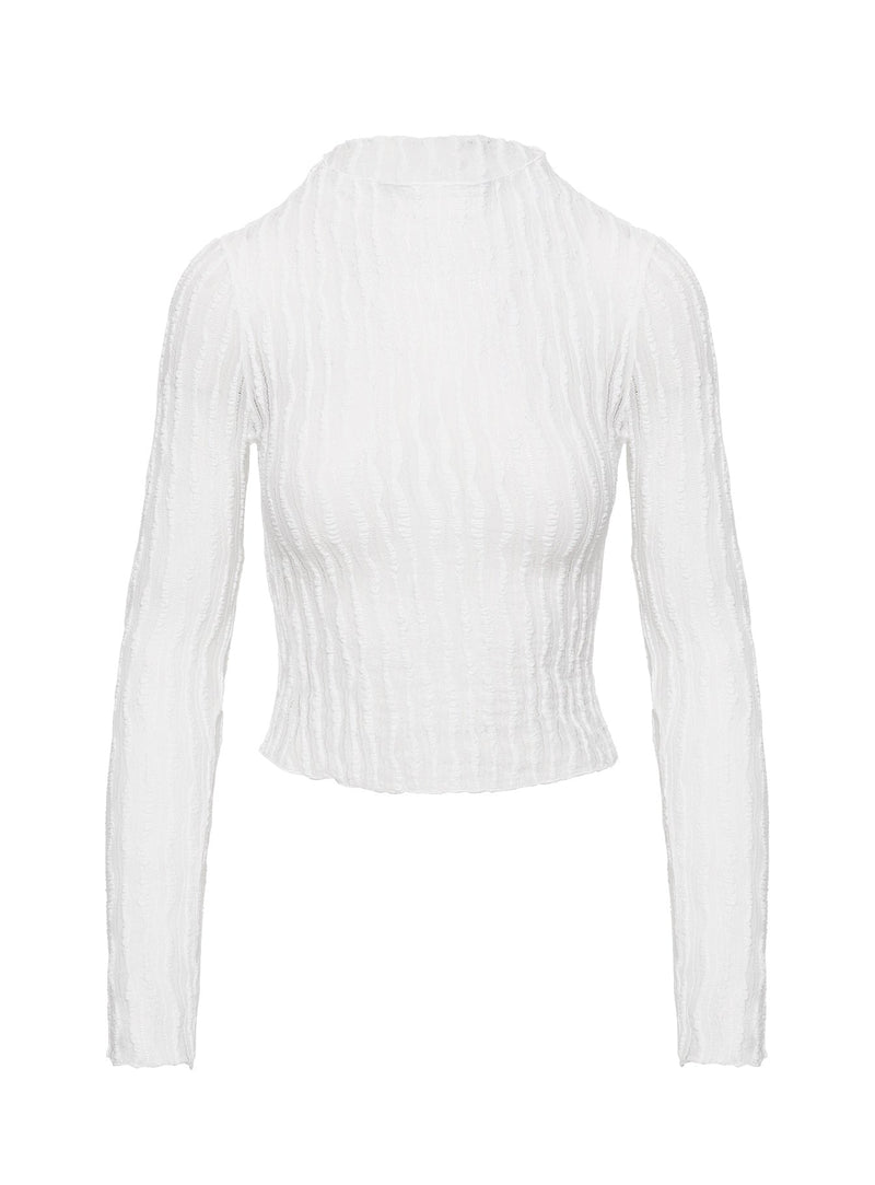Padra Long Sleeve Top White