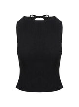 Penelopie Backless Top Black