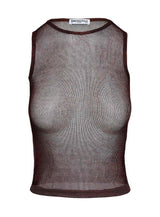 Perfect Mirage Sheer Top Brown