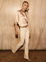 Selma Coated Bootcut Jean