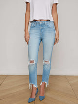 High Line Distressed Skinny Jean