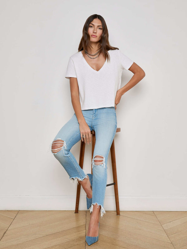 High Line Distressed Skinny Jean