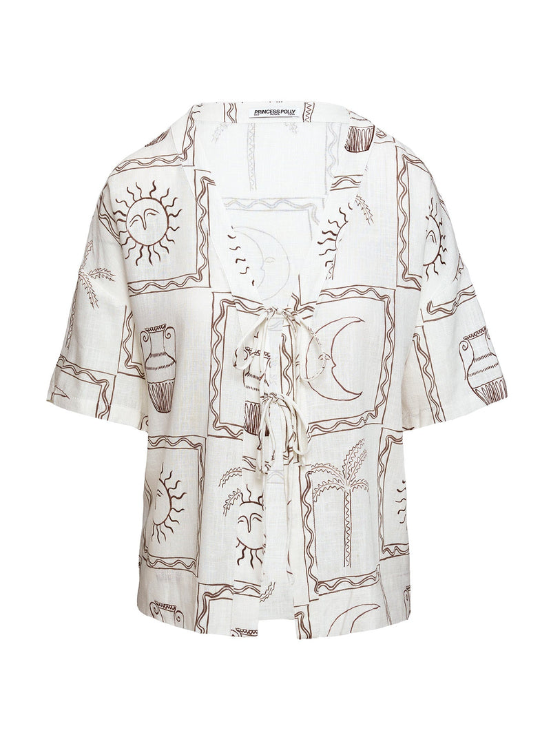 Sun Dream Shirt Cream / Multi