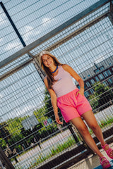 Stripe Short - Roze