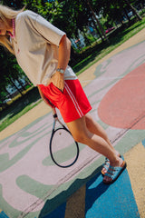 Stripe Short - Rood