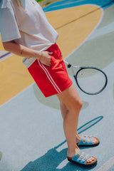 Stripe Short - Rood