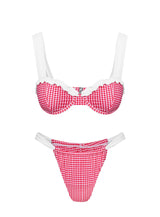 This Summer Underwire Bikini Top Red Gingham