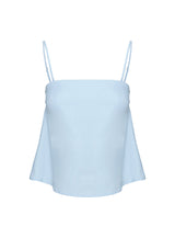 Trapeze Strapless Top Blue