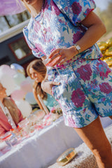 Nessa Short - Paars/Blauw
