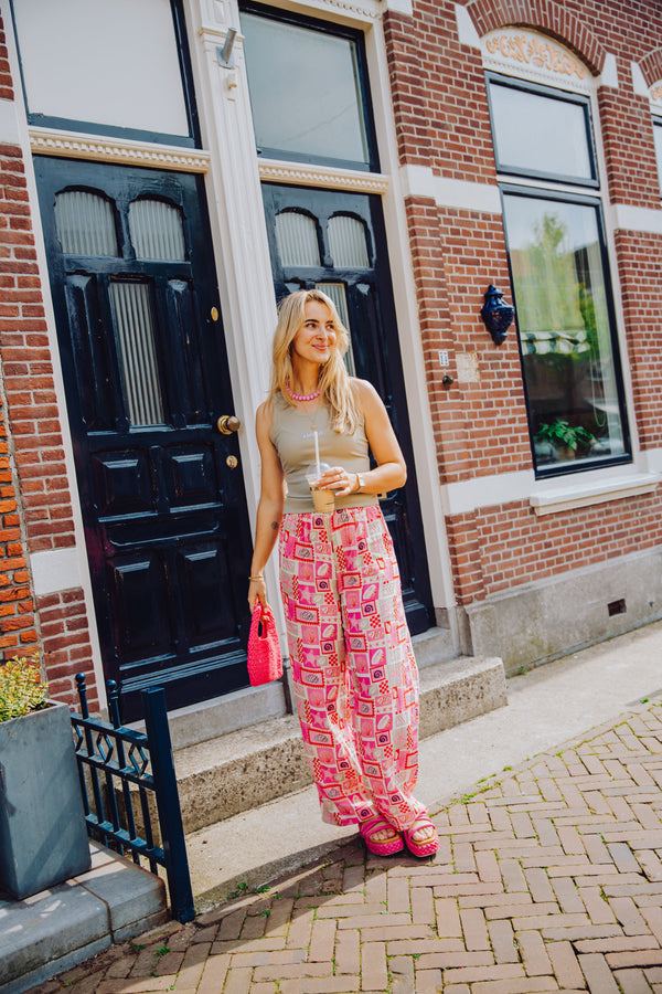 Signature Pants - Roze