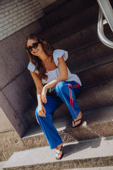 Stripe Pants - Blauw