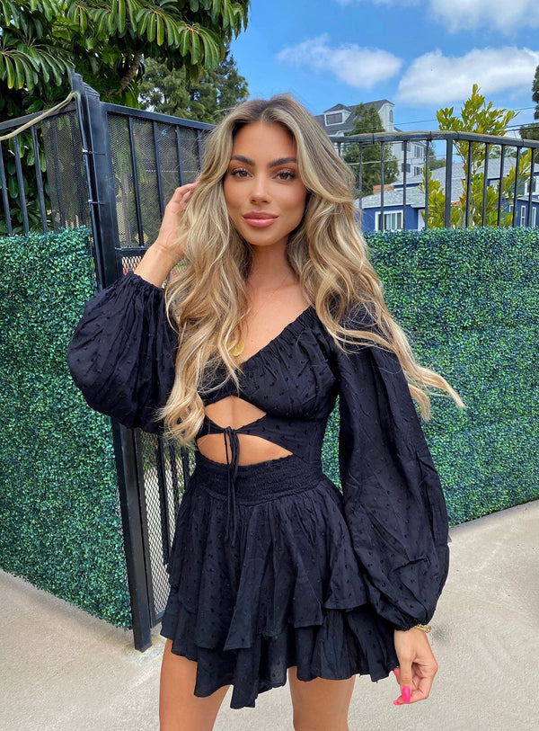 Needed Me Romper Black