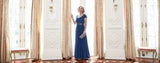 Plus Celeste A-Line Matte Jersey Dress